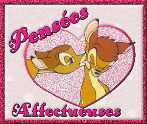 Gif animé je pense à toi bambi